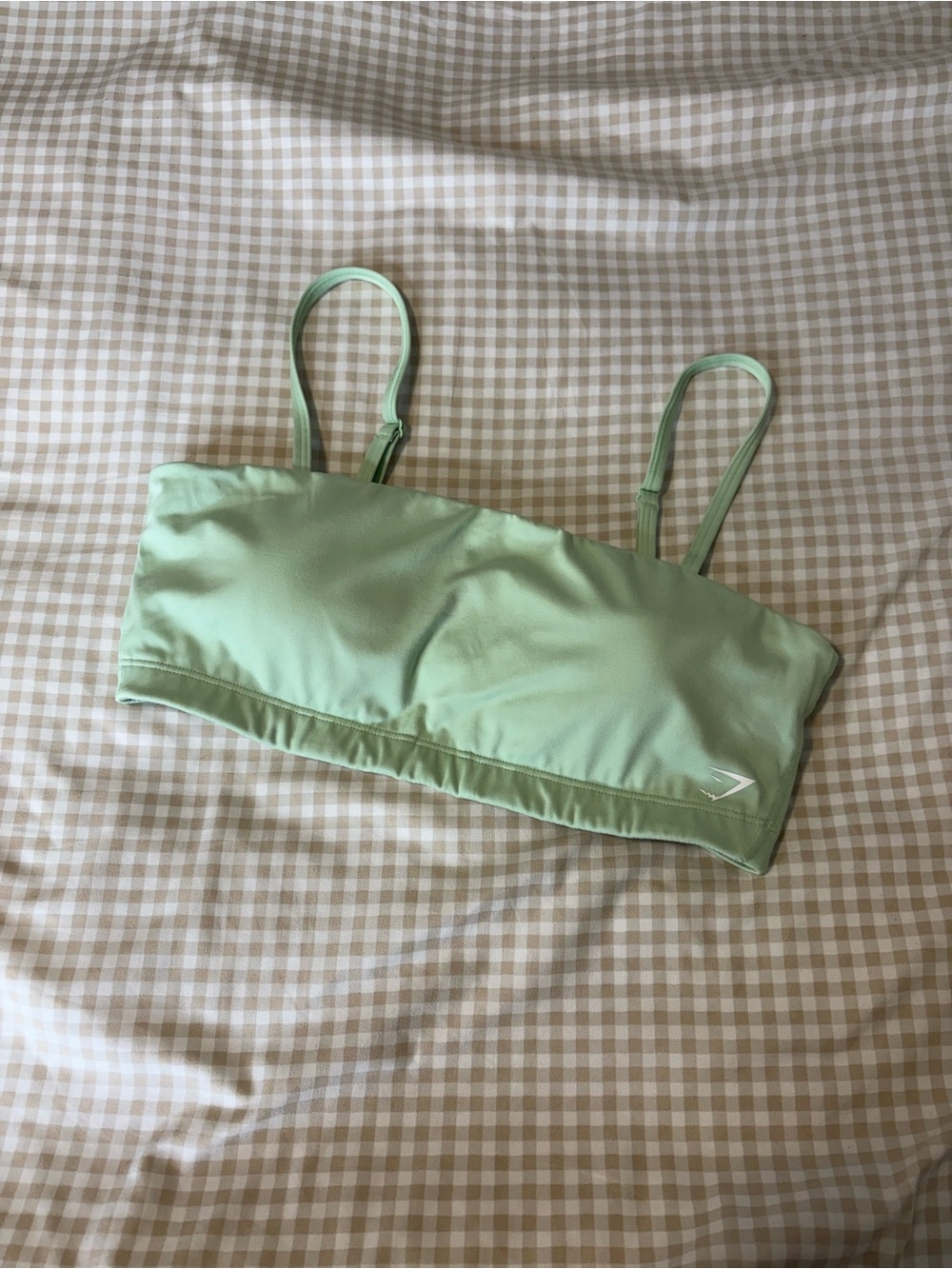 Gymshark Bandeau Sports Bra in Aloe Green